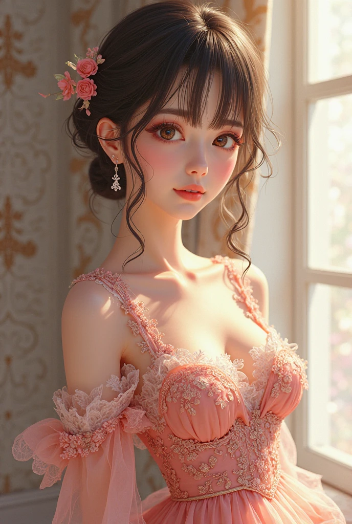 One girl, masterpiece, High resolution, Sonic Edge_Rias_Gremory,Long Red Hair, ((Wedding dress, room, Bridal Lingerie, Wedding Themes))One girl, masterpiece, High resolution, Sonic Edge_Rias_Gremory,Long Red Hair, ((Wedding dress, room, Bridal Lingerie, Wedding Themes))、Fantasy,high quality、超繊細 Big eyes、Super beautiful、Big eyes
