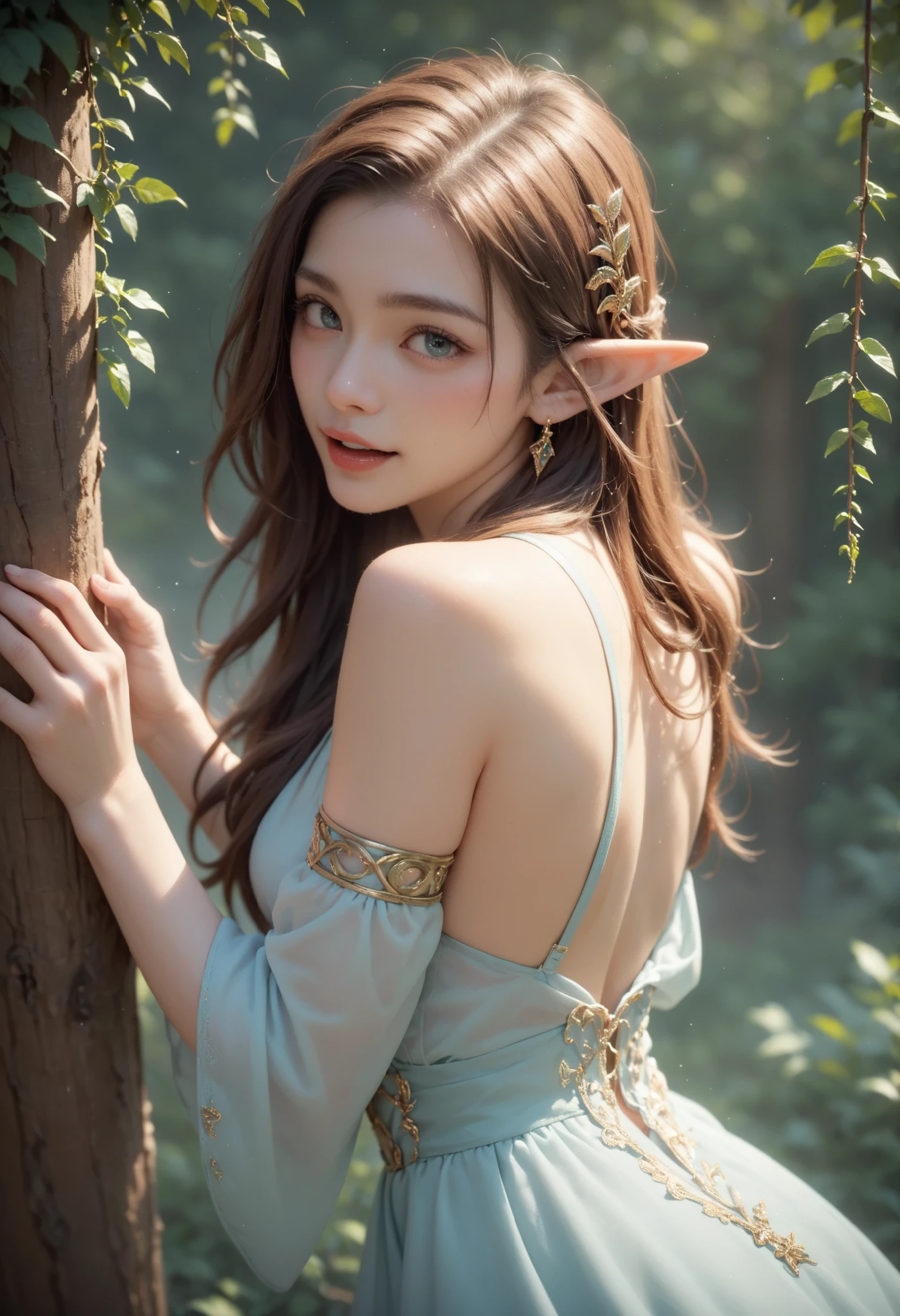 A sacred and enchanting elf