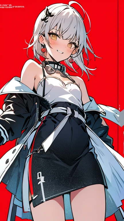 saitou masatsugu, mio \(xenoblade\),
1girl, animal ears, bare shoulders, grey hair, braid, breasts, fingerless gloves, gloves, jacket, looking at viewer, off shoulder, open mouth, short hair, solo, white gloves, yellow eyes,
<lora:saitou_masatsugu_offset:1>
<lora:mio:0.3>
