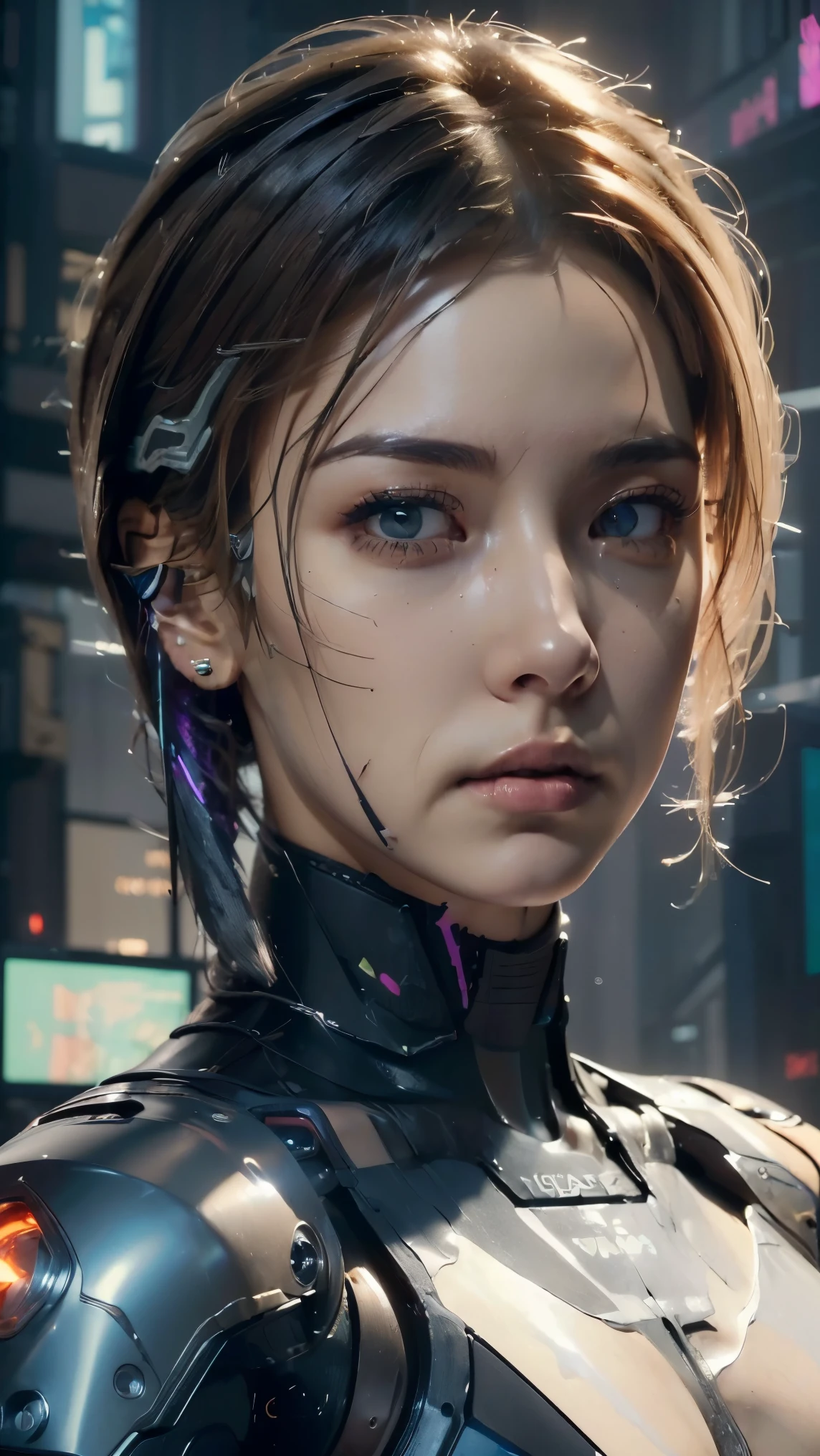 (((masterpiece:1.5),(highest quality:1.5),(Very detailed:1.5),(High resolution:1.5),(Realistic:1.5),(Realistic:1.5),(Delicate depiction),(Gentle colors))),16k,wallpaper,BREAK(One Woman),(front:1.5),Japanese,(Short Bob),(Silver Hair),(Beautiful Hair:1.5),(Shiny Hair:1.3),(Detailed hair drawing:1.2),(Looking at me:1.5),BREAK((Army black tactical bodysuit:1.5)),((Night Vision:1.5)),((Detailed drawing of the costume:1.5)),(Fine skin:1.5),(Shiny skin:1.3),(Beautiful Face:1.5),(Cute Face:1.5),(A serious face:1.5),BREAK, (((Muscular:1.5))),((Sexy Looks:1.5)),((Cyberpunk atmosphere:1.5)),(The background is the city:1.5),(faint light:1.5),(((Blur the background:1.5))),