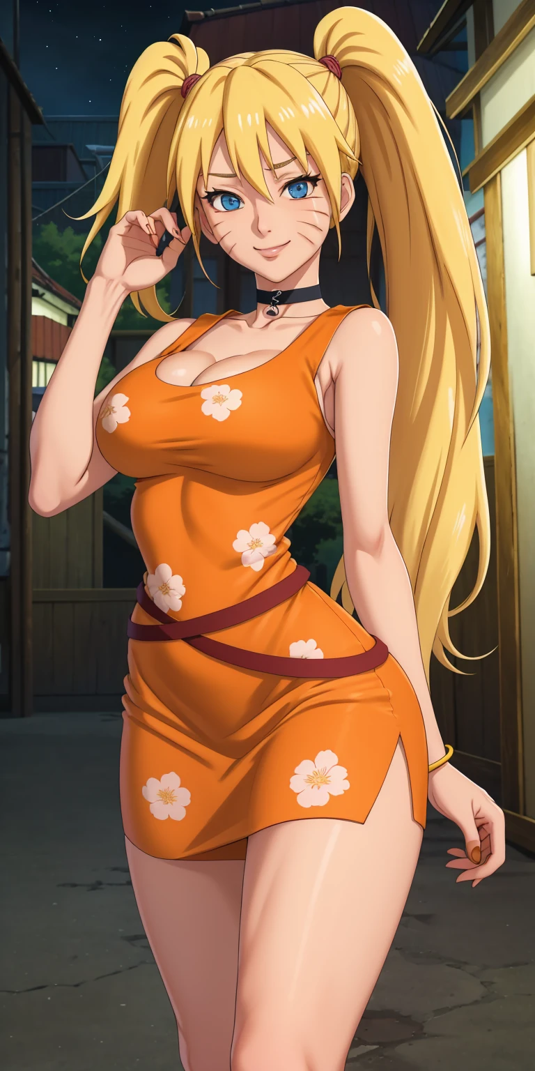 Hyakuho Tsunade，4K，huge tit，Bare body，Expose cleavage，torn laundry，1girl，Beautiful，