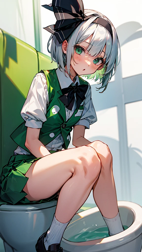 anime girl with white hair, cyan eyes, wearing white dress , anime moe artstyle, full body,seductive anime girl, sittinng on garden, white and green flowers classroom, cute anime 8 k, , (anime girl), zerochan art, 1girl, h, high res, ultrasharp, 8k, masterpiece, perfect body, perfect face, cute face,