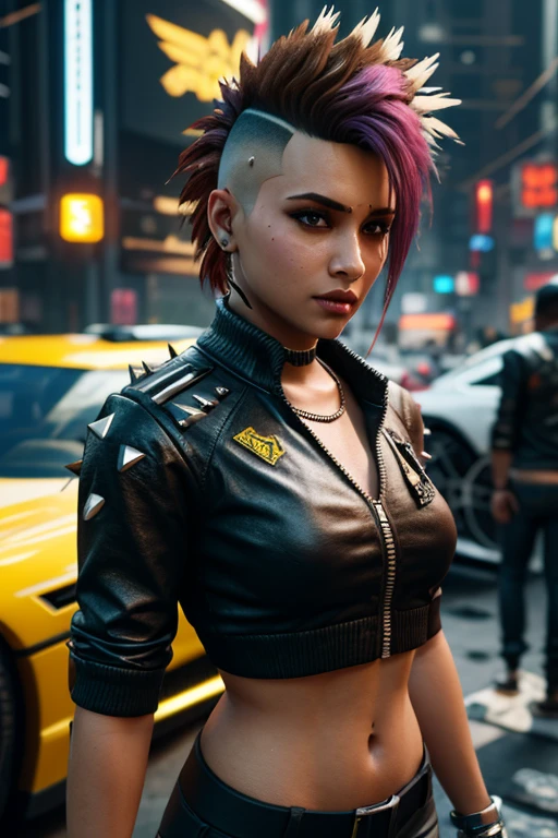 Cyberpunk look, realistic, male, full hd,