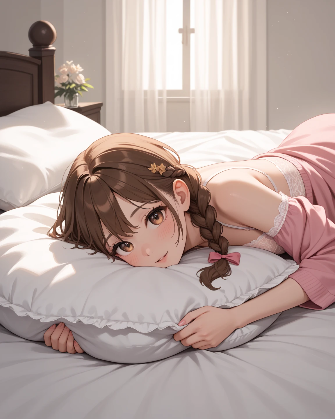 \((high quality)), ((masterpiece)), 8k, extremely detailed CG 8k wallpaper unit, cg game, light brown eyes, highlight, mouth closed, short wavy dark blonde hair