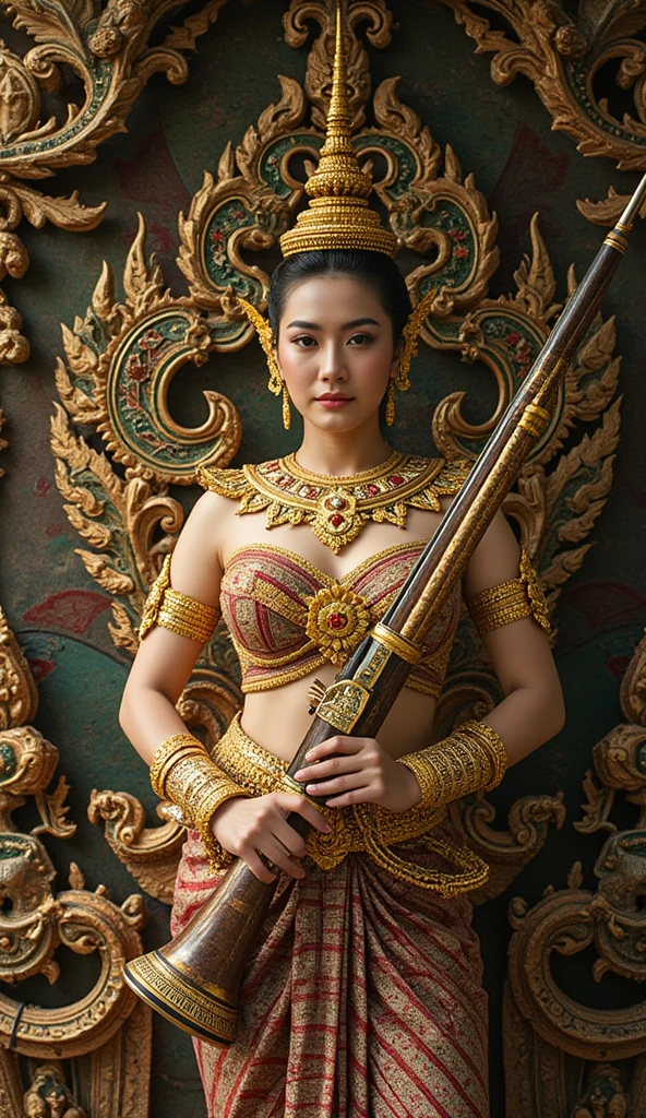 Blessed katana adorned with golden dragons, envolta de uma aura de cor ciana