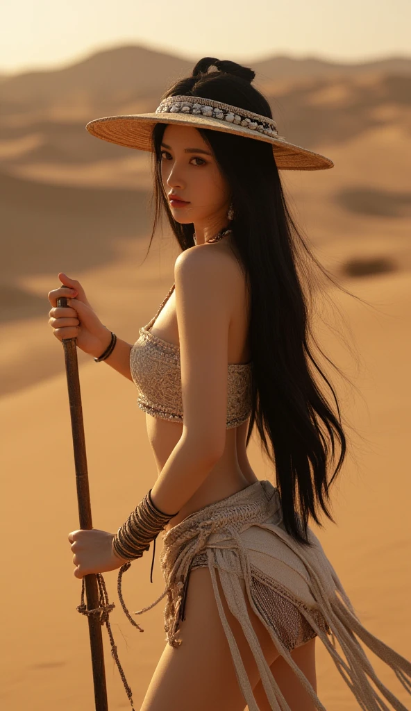 best quality, masterpiece, photo realistic, intricate details, raw photo, photon rendering, octane render, absurdres, ultra detailed, detailed face, detailed skin, trending on artstation, 8k masterpiece, cinematic lighting, ( (1girl)),((solo)),((looking_at_viewer)),trending on cg society,plasticien,((black long hair)),((beautiful woman)),(Smile),sexy lingerie, lingerie, underwear, bra,((Egyptian pyramid)),((sexy)),wind blowing hair, ((flowing hair)),happy,fashion magazine,
