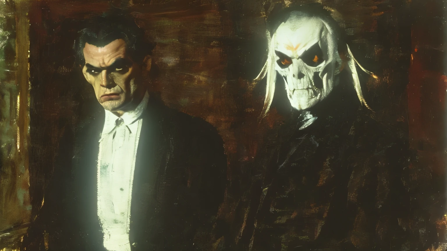 love and death, inspired by Bill Sienkiewicz
