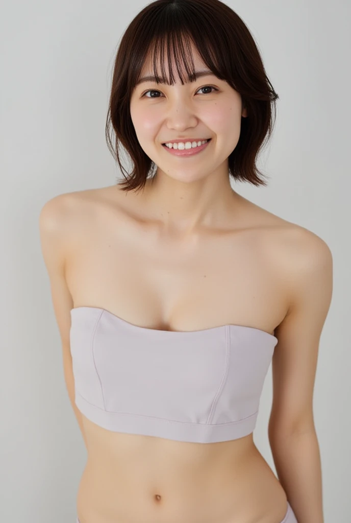 ((((((13 years old))))))、(((Ojamajo Doremi : 1.0)))、(((A charming face)))、(((Young face)))、(((beautiful girl)))、(((A beautiful woman)))、Beautiful woman、Cute woman、((Innocent face))、((Smile))、((Ultra-detailed face))、((Detailed lips))、((Detailed eyes))、((double eyelid))、(((Beautiful Face)))、(((Beautiful, well-shaped eyes)))、(((Beautiful, well-shaped lips)))、Very Short Hair、ponytail、Pixie cut、BREAK、BREAK、(((Ojamajo Doremiがビキニを着ている)))、(((Wearing colorful bikinis)))、(Off the shoulder)、BREAK、8 heads、(((slender)))、(((Slim body)))、(((Thin body)))、(((Slim woman)))、(Flat Chest:1.5)、BREAK、Photographic quality、Natural light、(フォトRealistic:1.4)、(Highest quality:1.2)、(Ultra-high resolution:1.2)、8K、RAW Photos、Realistic、High Detail、Film Grain、Detail Skin、Symmetrical、Delicate skin、Real human skin、pores、Super detailed、Detailed、(masterpiece : 1.2)、Thin face、Sharp Face、Small Face、Small face、Narrow shoulders、Small shoulders、Small shoulders幅、Slim shoulders、Narrow shoulders幅、Beautiful Japanese Woman、Beautiful Korean Woman、Slim womanモデル、Young Gravure Idol、Realistic young gravure idol、Young Sensual Gravure Idol、Young Pretty Gravure Idol、Japanese Model、Young Gravure Idol、((From the knee up)) 、(arms behind back:1.3)