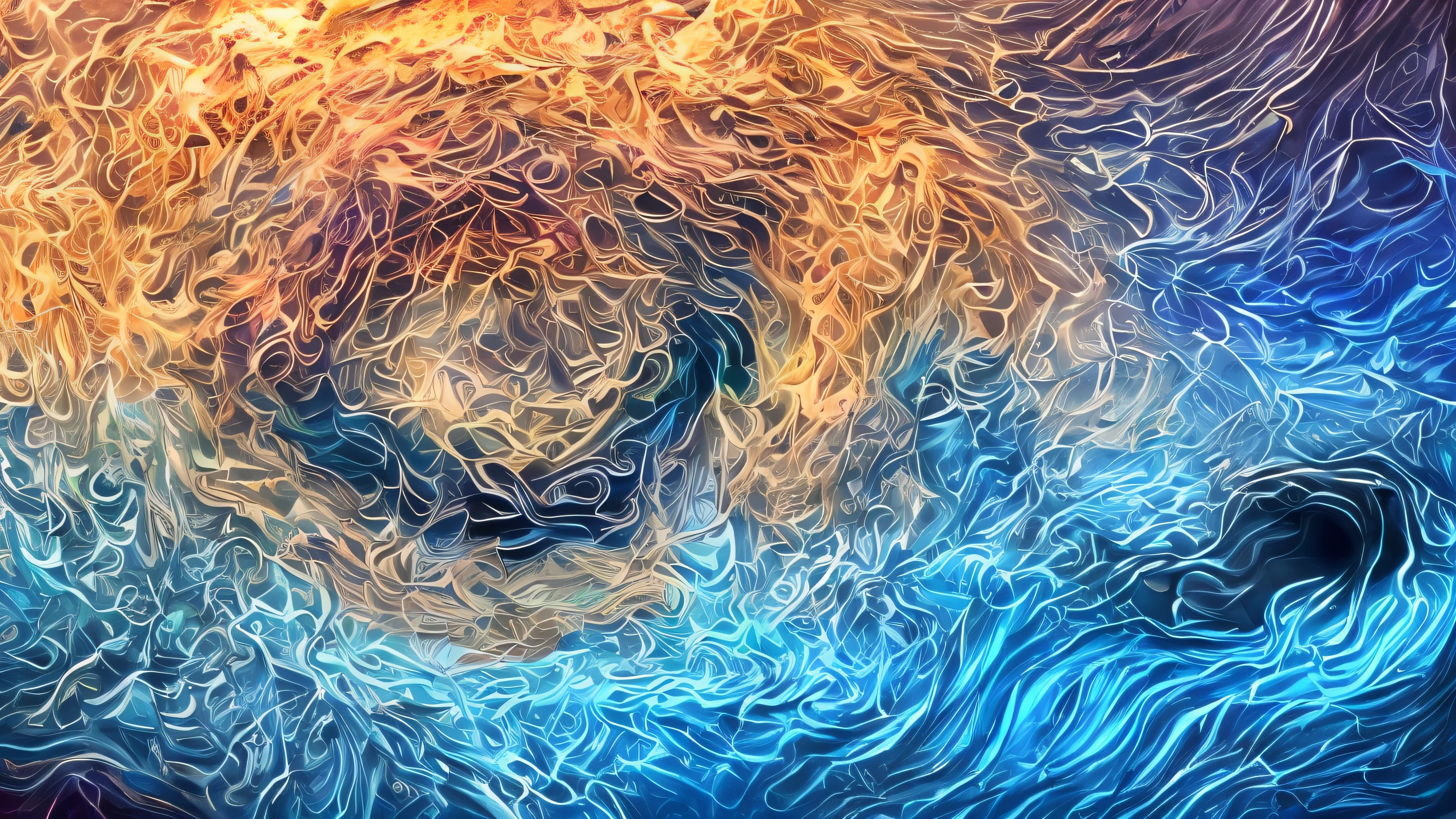 deconstructivism, abstract cloth, black close-up, swirling fabric, seamless digital simulation Artwork, abstract 3D rendering, gold and more blue industry, best ray tracing, futuristic monochrome, abstract wave backgroundwork, abstract wave background, best realism, abstract cloth, abstract 3D artwork, mind-blowing digital art, 프랙탈 안에, masterpiece, Award-winning, Best Picture Quality, within fractals has extremely limitless spatial representation and extremely excellent 3D effects, super detailed, wide angle shot, abstract wave background, reflected light, best 3D rendering, Artistic, movie, movie 촬영, complex solid background, smooth digital art, best 3D rendering, surrealism,  Unreal Engine ,