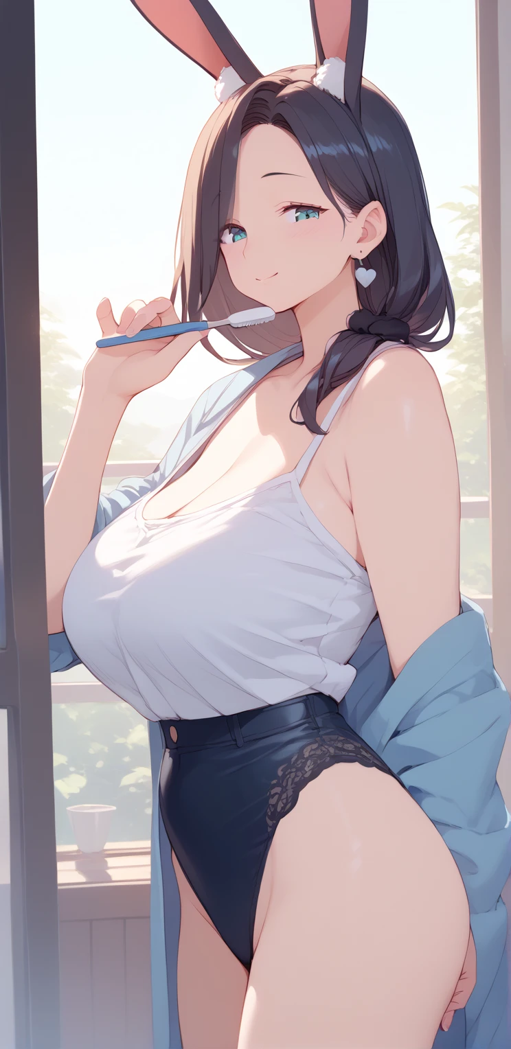 (8k, Best Picture Quality, tmasterpiece:1.2), (realisticlying, realisticlying:1.37), ultra detali, 1个Giant Breast Girl, lovly, 独奏, Beautiful detailed sky, Detailed café, natta, sitted, dated, (Nasal redness), (ssmile:1.15),(Keep one's mouth shut)Large breasts,beautiful detailed eyes,(collar shirt:1.1),natta,swet,Bare breasts,(bob-cut hair:1.2),Flowing hair NovaFrogStyle,