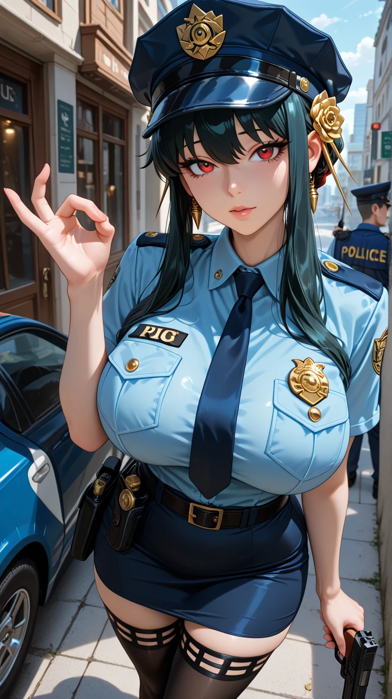 nsfw:1.4, messy langerie on ground, many women being raped, gangbang sex:1.4, vaginal penis,1milf, Badly torn bikini style police uniform, chest cut open, girls work during trying to undress, disheveled uniform, ultra-thin fabric, off-shoulder, wet, mesh, Spotlight, bare navel, chest, bare shoulders, unzipped, bare breasts, {{large breasts}}, humiliated, shameful, surprised, embarrassed, surprised, group photo, crowded, police cap, police emblem, {{{{{many man hands, grabbing breasts by man, molestration}}}}},multiple view, yearbook, photobook