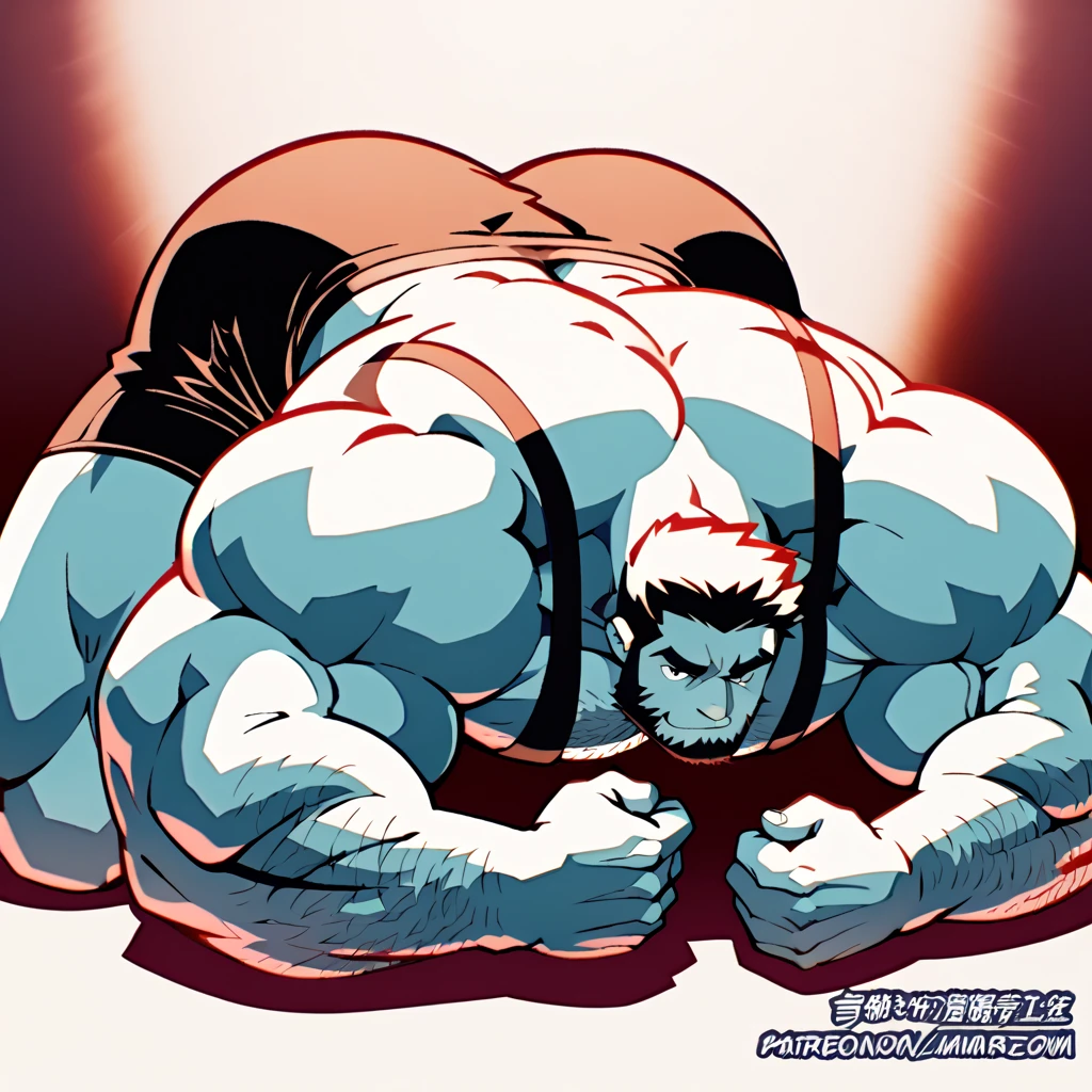burly virile bulky werewolf, with wolf ears and a tail, a majestic mane, overmuscular and musclebound, bulging veiny muscles, broad shoulders, wide chest, overly thick arms and legs, thick body, a hulking figure with swelling muscles, a long bushy beard and a thick mustache, has a square jaw, dreamy and handsome, grey hair, (tentacle hentai, tentacles restraining him, tentacles tying his arms, tentacles tying his legs, anal penetration, oral penetration, tentacles pinching his nipples, tentacles masturbating him, tentacles penetrating his hole, tentacles penetrating his mouth, tentacles going down his throat, tentacles going up his ass, tentacles twisting his nipple-rings)