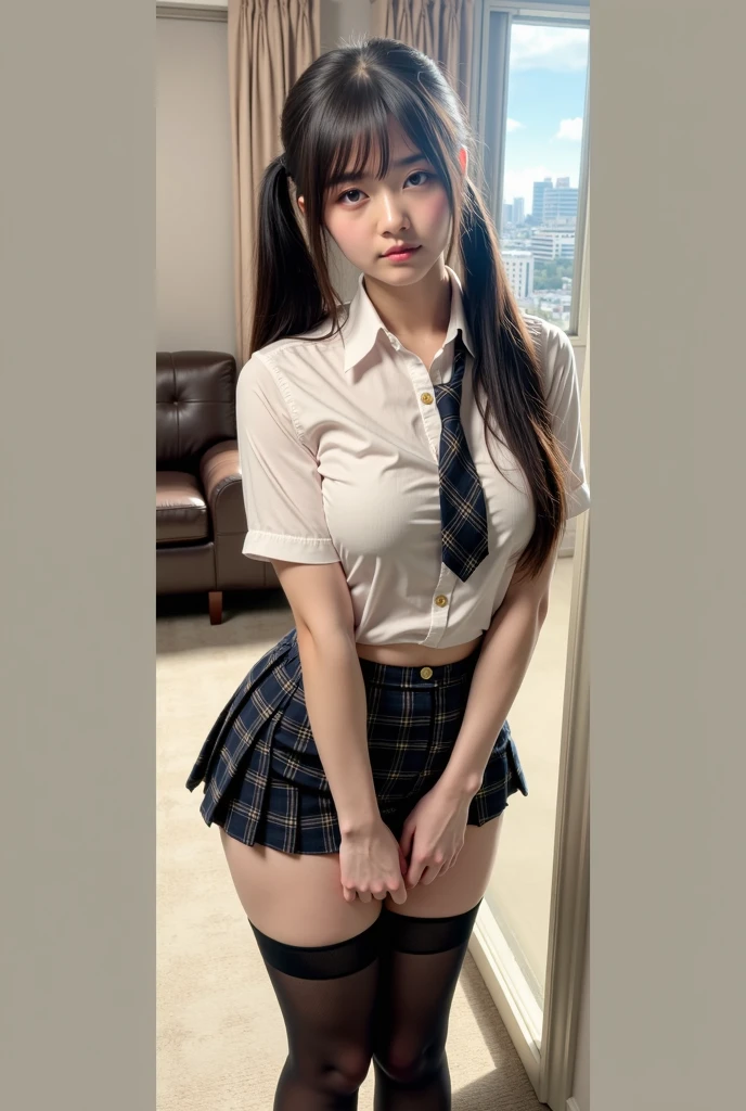 ((16K, masterpiece, RAW Photos, Highest quality,Ultra-high resolution, Realistic, Highly detailed CG integrated in 16K)), 8k, diamond,wallpaper, Written boundary depth,Beautiful Face:1.4,big, Beautiful double eyelids,Cinematic Light,Beautiful Face,(Detailed face),(slender and cute woman:1.4),(20-year-old:1.4),(With the same expression:1.4),close ~ eye,(Pause, Skin color, And the clothes remain the same.:1.4),Accurate anatomy:1.4,((nsdw,naked,Pussy))