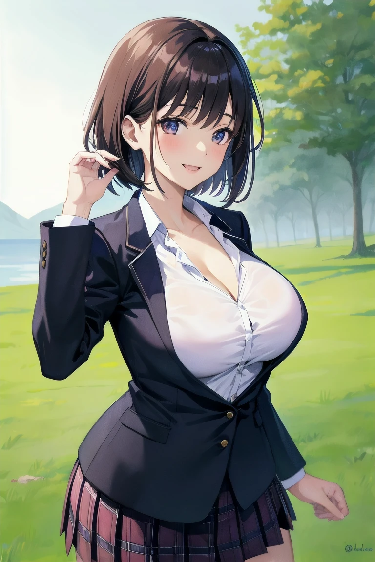 score_9, score_8_superior, score_7_superior, score_6_superior, break, One person男, 50 years old, expensive, average body shape, suit, (Sitting, out of frame:1.4), break 1,
(One person),(Best image quality, 8k, masterpiece:1.3), Anatomically correct, ((Brown hair bob cut:1.1)),(Swept-apart bangs,), (Cute eyes, Dark Eyes), (Mole under right eye), (thin), (Large Breasts),(Glowing Skin:1.1),(Pale skin:1.2),(Fantasy atmosphere),(見superiorげる),Ultra-high resolution, Textured skin, Sparkle Effect, Fantasy,Bright Eyes,Cleavage,Braid, short, Slender and horny, Brunette, wear (Tight gray skirt:1.1), (Tight white sleeveless blouse:1.2), (Black lace bra,Black lace panties),(Black high heels:1.0), break, Luxury Office, Big CEO table, (Kneel, Under the table:1.2), Perfect Proportions, throw,Eat a bread roll,Saliva stringing,