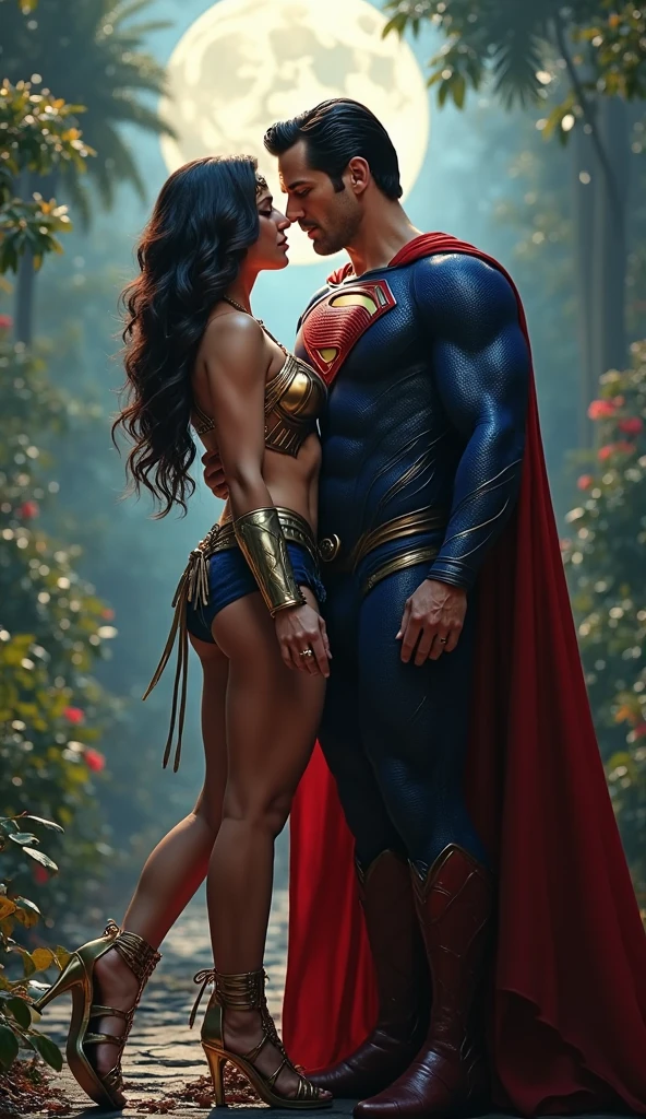 Superman and wonderwoman doing sex,full nude,fucking,wearing nothing