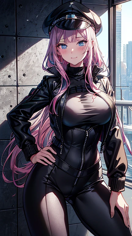 1girl,( very long pink hair),(Blue eyes),(Japanese school clothe),(Grab a gun and raise it forward)،(big breasts),(masterpiece:1.5), (8k details:1.3), (unlimited details:1.2), (best eyes:1.4), (ultra clothes details:1.3), (highly detailed background), (vibrant colors), (dynamic lighting), (realistic skin texture), (intricate patterns), (sharp focus), (full-body view), (natural poses), (expressive emotions), (cinematic composition),(anime style),(ultra details anime style:1.0)