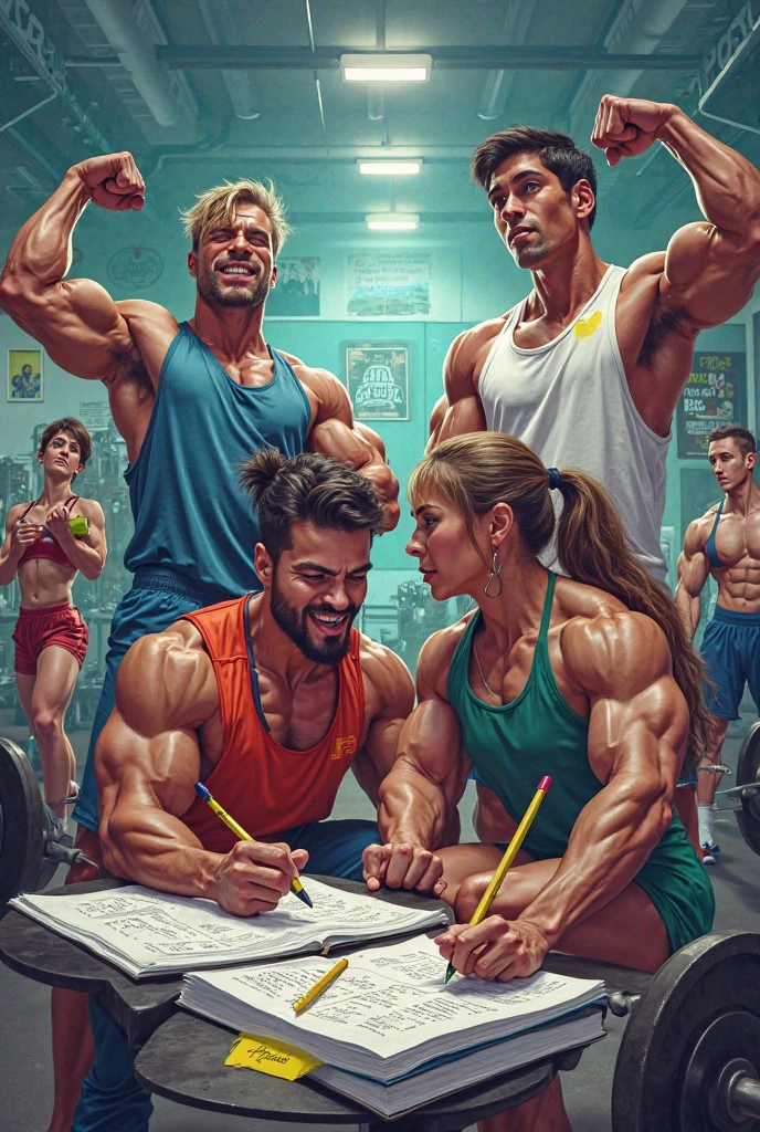 Bodybuilding Muscle，Handsome face