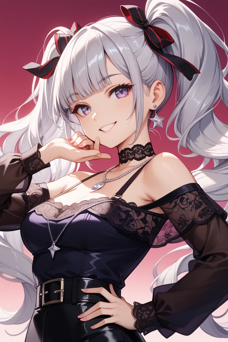 top-quality、Top image quality、masterpiece、teens girl((18year old、 Ager、Best Bust、Medium bust,wide open breast tea、Golden Eyes, a blond、poneyTail、A slender,Highest valley、black vampire skirt、vampire makeup、Black wings、White powder makeup、red nail polish、Goth Loli Fashion、vampire teeth、Black underwear、claw pose、Open your mouth wide to the maximum、Spinning Pose、holding the mic、Leaning forward)),hiquality、Beautiful Art、Background with((Night Live House、red laser light、Blue laser light、random laser points、Virtual space)),masutepiece、depth of fields、movie、visualart、Perfect Art、POV POV Perspective