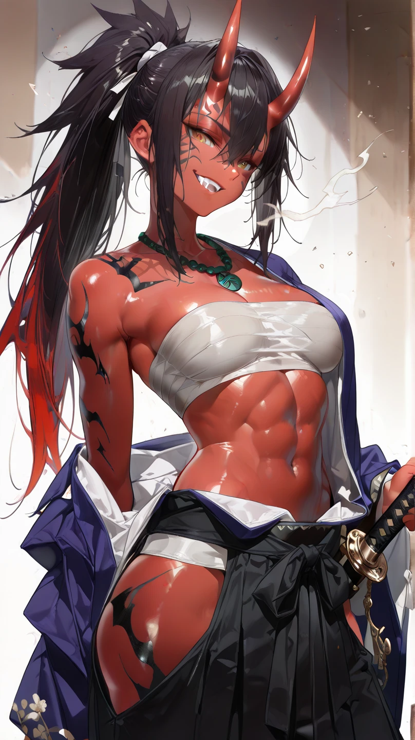 high quality, Realistic, 28 years old japanese kimono wife, detailed eyes, black long hair, (abs:1.5) shiny skin,(spread legs),(horny face),