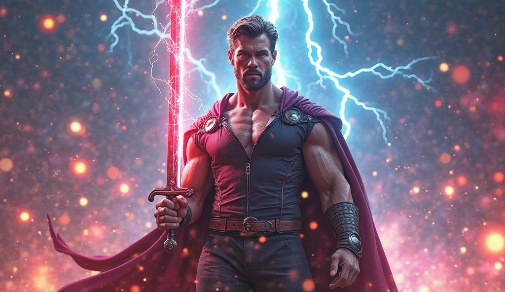 Half man, half dick with an aura of blood and torn cloak