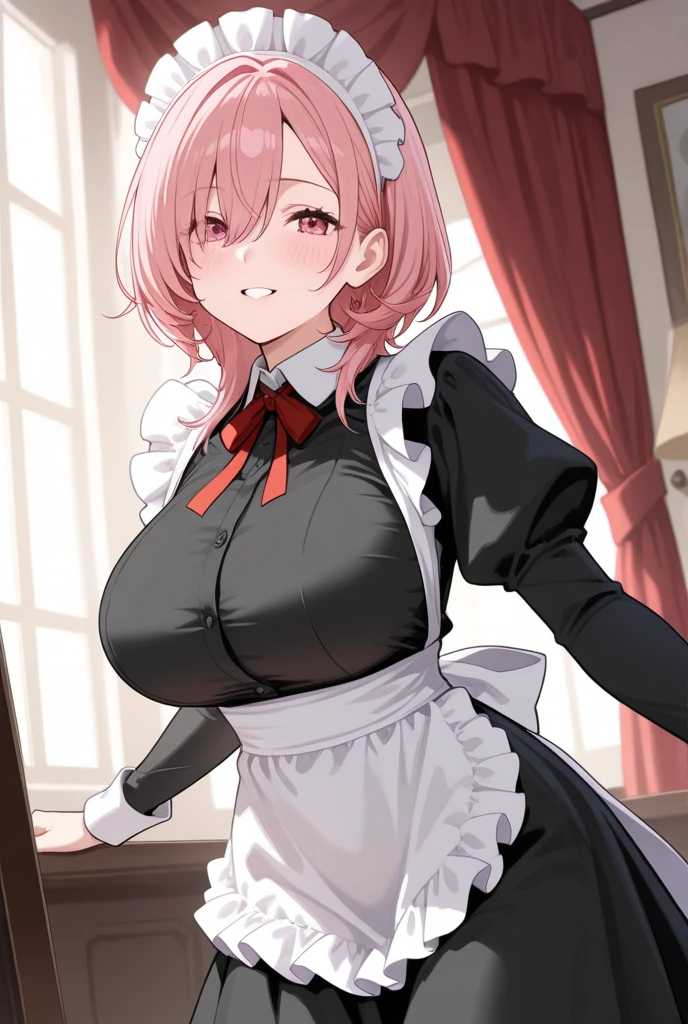 Mafuyukirisu, mafuyu kirisu, (blue eyes, braid, long hair, twin braids, pink hair), nude, (pussy:1.2)
BREAK, (thin skirt), (look from below), (arm behind on back:1.3), maid skirt, (wild lift), no panties, maid outfit,
BREAK, looking at viewer, (thin apron, see through pussy), (clitoris),
BREAK, see through nipples, (thin mesh tights)
BREAK, home,
BREAK (masterpiece:12, best quality), perfect super ultra high resolution, unity 8k wallpaper, (illustration:0.8), (beautiful detailed eyes:1.6), extremely detailed face, perfect lighting, extremely detailed CG, (perfect anatomy),
