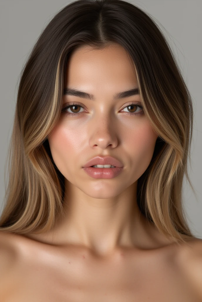 (CR-MadisonBeer-frankyfrank2k:0.9), full color portrait of woman, (nude:1.0), (oiled shiny skin:1.0), face focus,
masterpiece, best quality, sharp focus, highres 8k uhd, ultra-detailed, rim light, deep grey background,