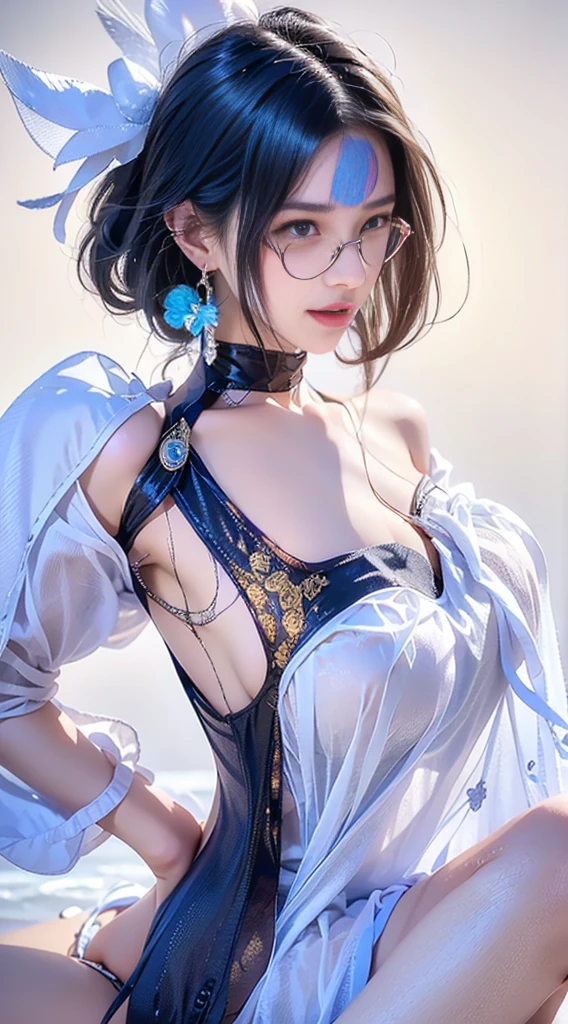 NSFW:1.5,最high quality, high quality, High resolution, high quality texture, high quality shadows, High resolution, Beautiful details, Detailed CG, Detailed Texture, Realistic representation of face, Realistic, colorful, delicate, Cinematic Light, Side light, Lens flare, Ray Tracing, sharp concentrated, (1 Girl,concentrated:1.3), ( Intricate details, compensate, PureErosFaceV1:0.5), (細部まで美しいdelicateな顔, 緻密で美しいdelicateな瞳, Perfect Facial Proportions, Dense skin, Optimal ratio of four fingers to one thumb, Beautiful breasts, Beautiful Hips, Smooth upper abdomen, Tilt,Blue Eyes Glasses Mature Woman Ao dai Halong Bay cruising adventurous journey gaze of love, impregnate me, lips of temptation, A sweet smile, 30 years old, full body figure, sweat,missionary,1boy,penis,lying,vaginal, pov,spread legs,sex Intense child-making Overflowing semen Let your be born