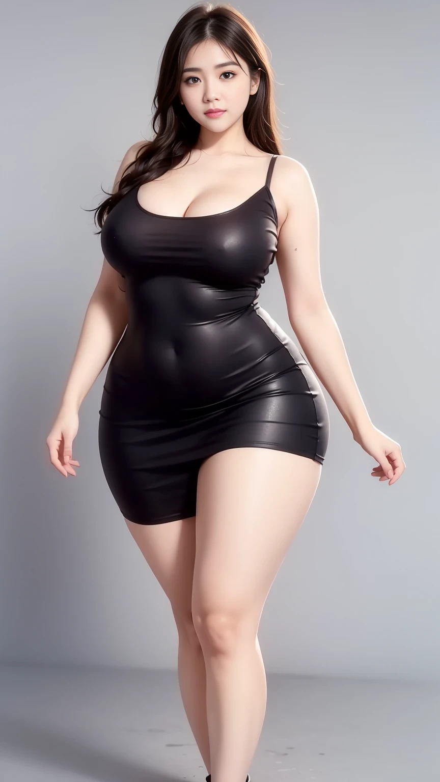 Big Breasts, Big Hips, Full Body Shot, Mature mother, Voluptuous thighs, ox, Seductive mature woman, Perfect body, Plus Size Model, Sailor suit, Wearing high heels,Miniskirt Uniform, Chunli,