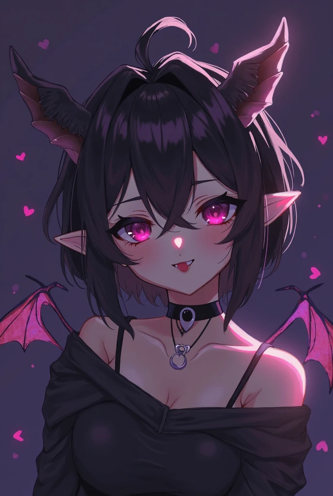 Anime girl with horns and black colant swimsuit sitting on a floor, cabelo rosa, vermelho, preto, anime demon, Succubus em vestido curto apertado, Succubus bonito, Demon girl, Succubus no retrato do vestido de sol, succubus, portrait of a female demon, mika kurai demon, portrait of demon girl, succubus | medieval, Portrait of a demon, meninaro