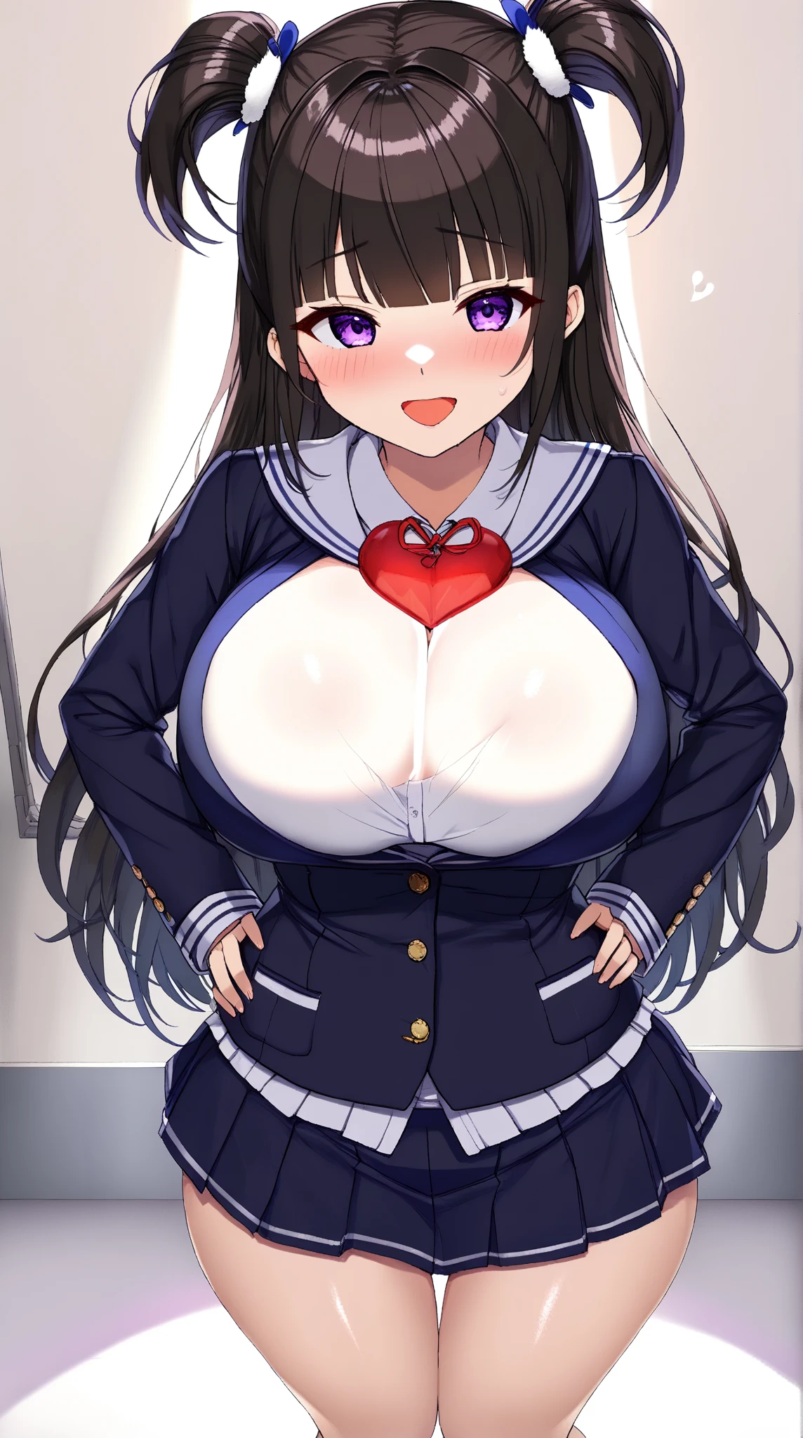 Body covered in 、Naked、、Covered in semen,girl、Naked、Ahegao、Creampie、Climax、Heart shaped pupil、uniform
