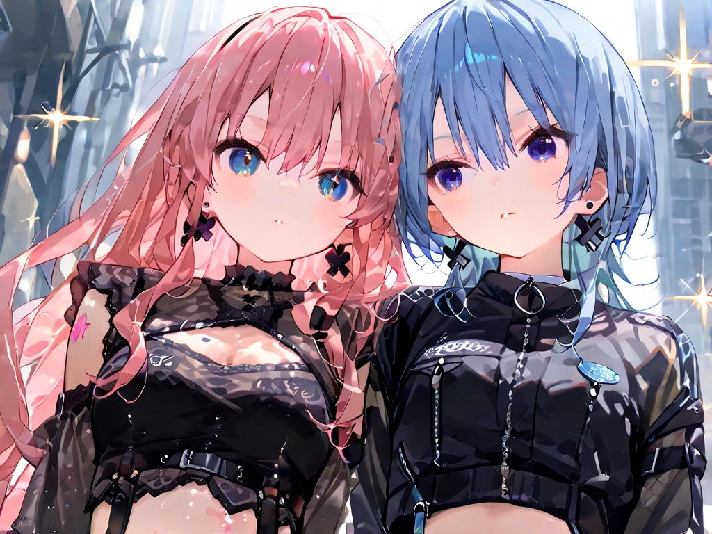 hatsune miku, red hair, psychopath face, blood, cat ears