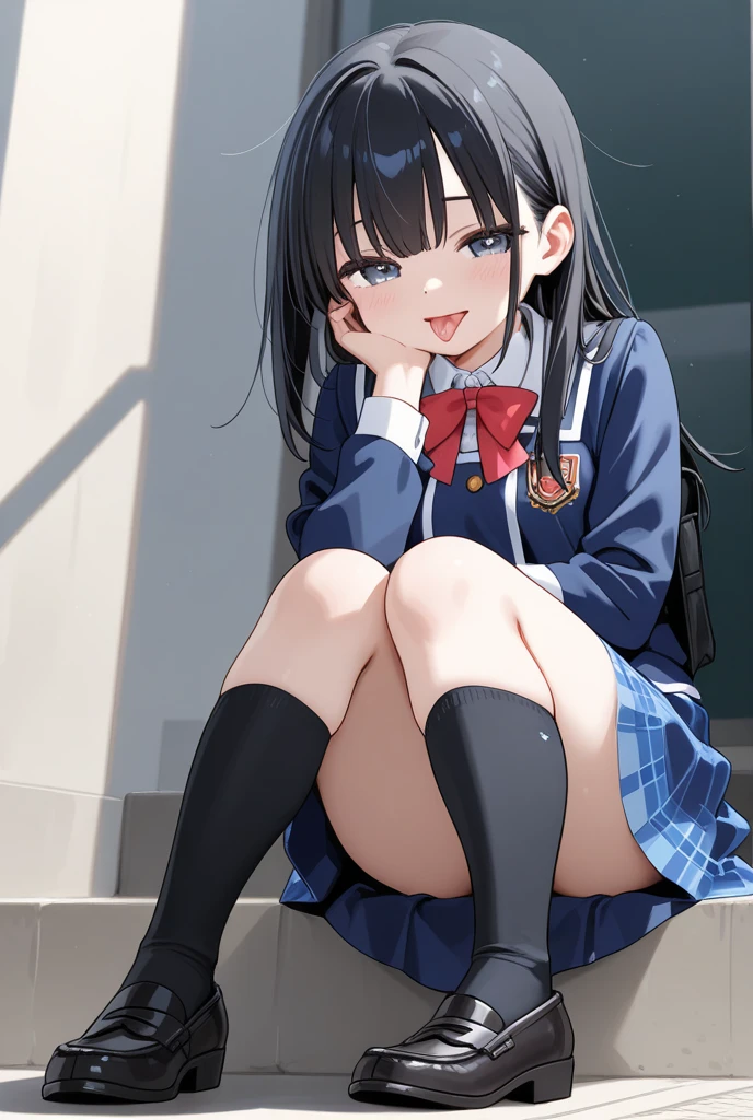 ((Dark blue shrugs his knees and spreads his legs wide、(((Peeking out from directly below)))、((brown lowfelonze hair (Squat down so I can see her exposed .)))(cat shot)double eyelid Kirinaga eyes small face beauty beautiful and fine eyes、super detailed、High resolution、highest quality、masterpiece、、(Japanese girls' high school uniform))、very detailed expression School classroom transcendental beauty Idol girls、((dynamic pose)))、pleated skirt、sexy smile (((Low - Angle、No underwear)))