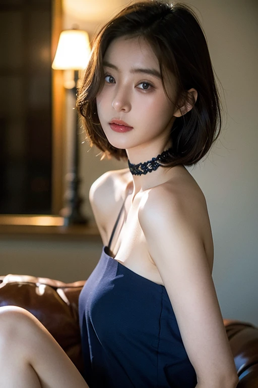 (Two pure Japanese,), (Small breasts:1.5,),(alone,,Textured skin, Detailed skin,Detailed face,Detailed eyes,detailed posing,Natural eyebrows,Sparkling eyes,Attention to detail, Highest quality, Very detailed, Surrealism, ,8k,RAW Photos,Photographicism,Professional Lighting,Ray Tracing,Portrait Photography,Soft Light),((Black Hair, Natural Makeup,Simple Earrings, Bob Hair,smile)),(((Casual Dresses,Sitting on the marble steps)))
