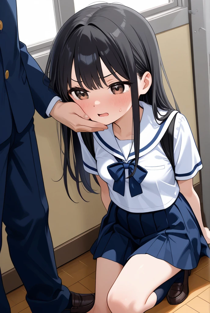 Young school girl, Rape, blowjob