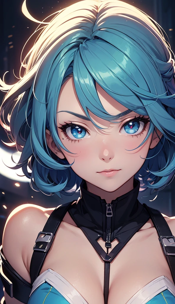((masterpiece)), (best quality), ((highres)), 4K, Detailed, Ambient Light, Digital Art, Soft Lighting, light rays, extremely detailed 8K wallpaper
BREAK
indoors, apartment, night, whole body shot, 1girl, (milf, 20 years old:1.1), angular face, (glowing short sapphire blue hair:1.1), medium breasts, brightly glowing sapphire blue gem like eyes, serious expression, bright sapphire necklace, (street clothes, cybernetic body parts:1.1)