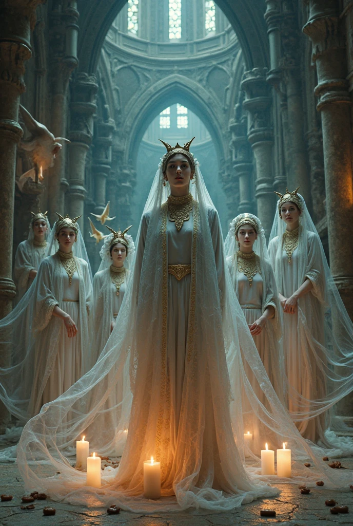 a beautiful blonde woman with elf ears and freckles, beautiful jeweled necklace, detailed face, detailed eyes, detailed lips, detailed and sensual body, large breasts, hourglass waist, Elf princess sitting on the throne at will, fantasy character, super detailed, highly detailed, photorealistic, 8k, intricate details, cinematic lighting, dramatic lighting, warm color tones, magical, ethereal