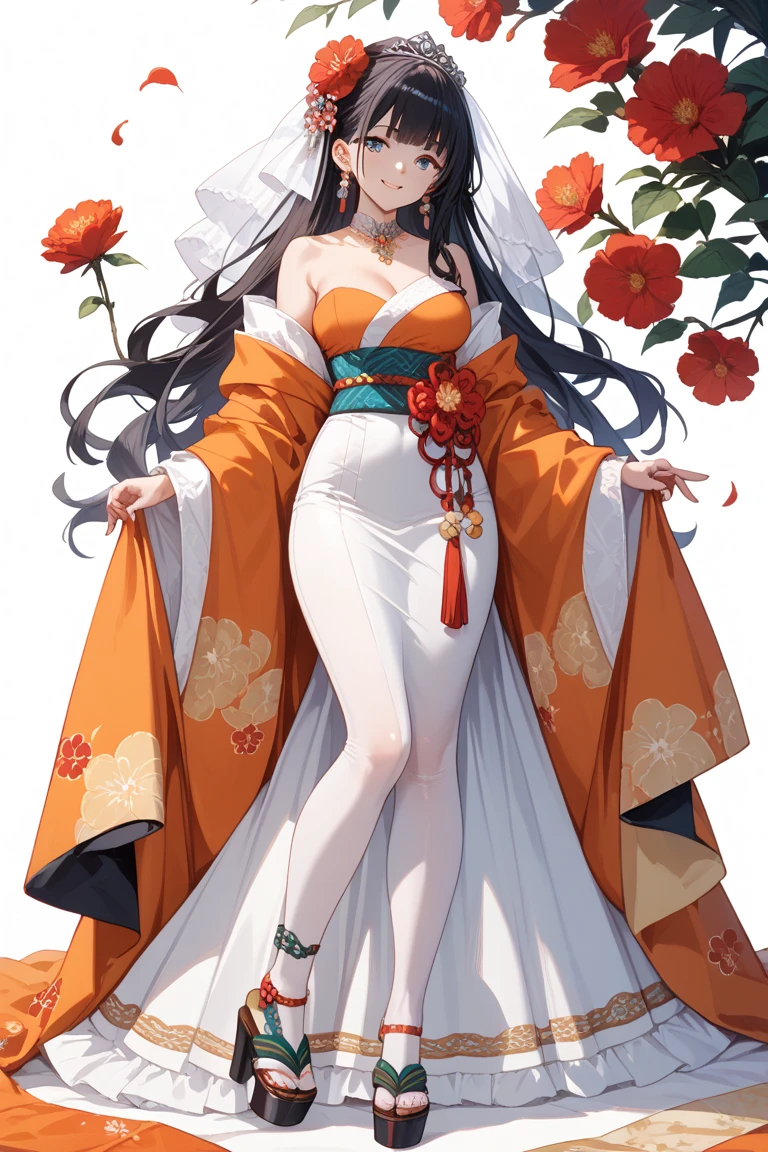 A woman in her fifties wearing a red and white kimono decorated with sunflowers, 古代Chinese Costumeを着て, Hanfu, palace , a girl in Hanfu, Traditional Chinese clothing, Ancient Chinese Princess, white Hanfu, Tang Dynasty, Wearing a luxurious silk cloak, Traditional Chinese, 古代Chinese Costumeを着て, Chinese Costume, Wearing gorgeous silk clothing, Empress of China, Ancient Chinese Beauties She exposes her nipples