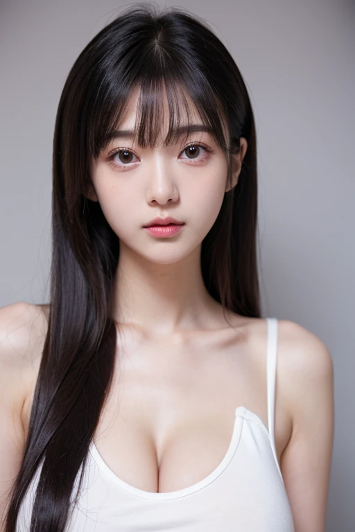 semen1.5、(((forehead、Northern Europe、White、beautiful girl、Black Hair、White Background、Golf Wear、cute、young、True Face、Shiny Hair、whole body)))、Tabletop, Highest quality, shape, Very detailed, finely, High resolution, 8k wallpaper, Perfect dynamic composition, finelyて美しい目, Deco Out,blonde, chest, Natural color lip,White Background, random cute poses,