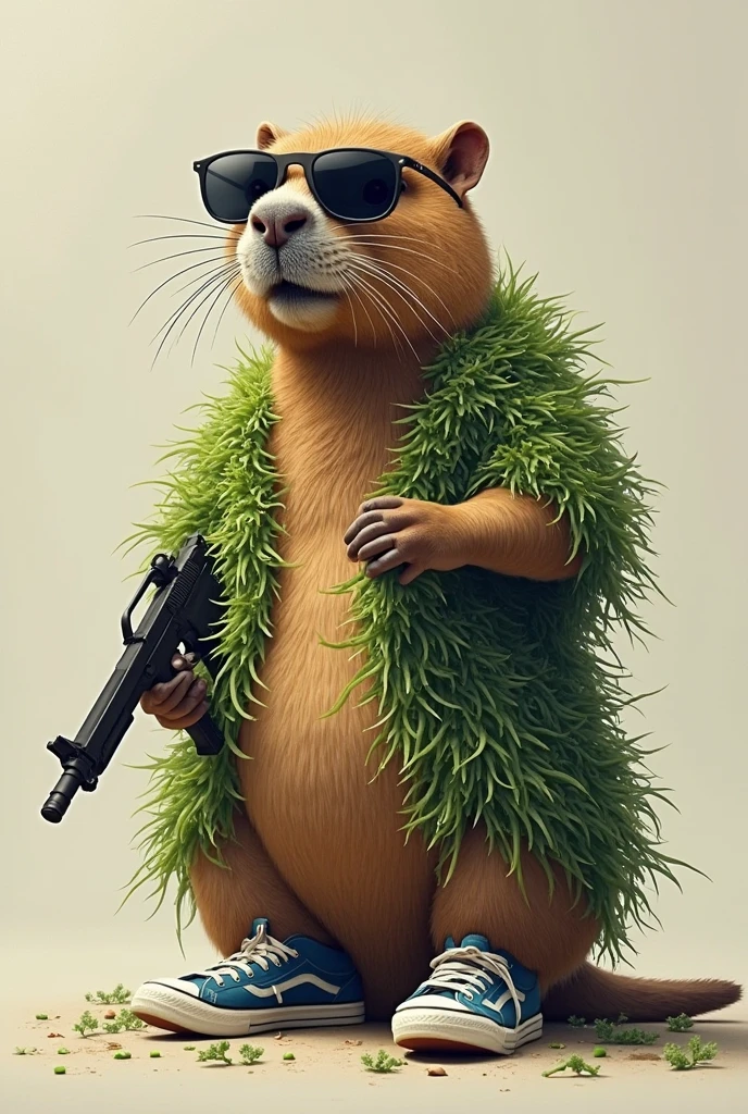 Star Wars, a chipmunk themed alien woman (sexy furry bikini, huge eyes, huge breasts, athletic, body fur, blaster pistol, cute) is sneaking up on an Imperial base. Forest