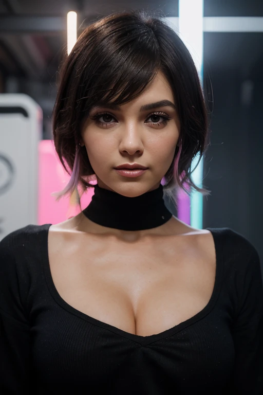 (((Tamara Taylor))), (a very tall slender woman with long legs standing in the hotel room door), ((tall slender figure)), ((hairstyle bob)), ((barefoot)), ((short straight black hair)), (narrow pelvis), (small round breasts), big brown eyes, ((small head)), ((evening mood)), she smiles, (((She wears an elegant black cotton dress))), (cotton dress), (photorealistic:1.2), (best quality), (intricate details), 8K, (high poly), (ray tracing), (Cinema Lighting), (Sharp Focus), (Detailed Face:1.3), Natural and Realistic Skin Textures, Soft Face, ((she pulls up the dress so that her hot pants are visible underneath))