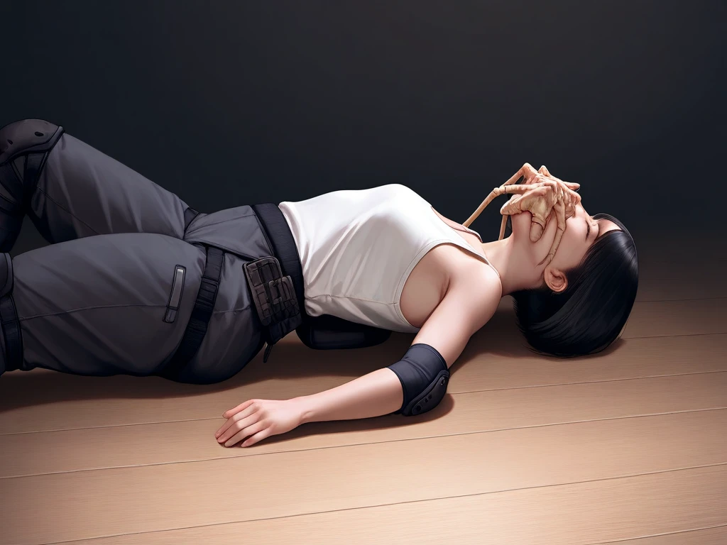 make the picture horizontal, maintaining the proportions and adding the missing background along the edges