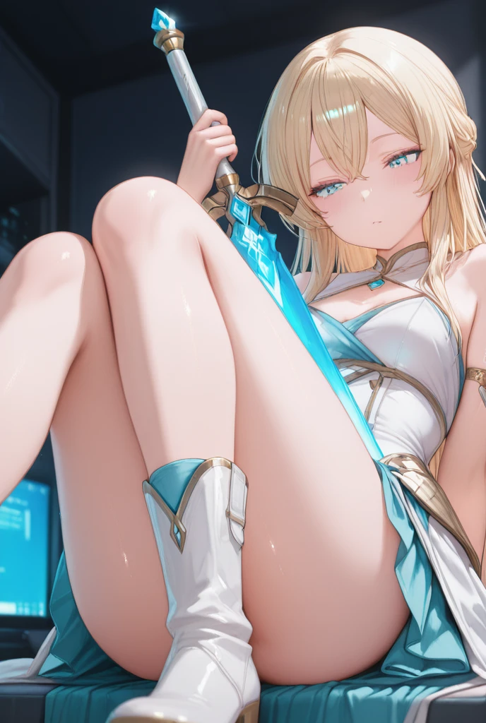 score_9, score_8_up, score_7_up,source_anime, high res image,masterpiece,best quality,girl,cute face,clear skin,lumine_genshin,ahegao,double_penetration_vaginal,