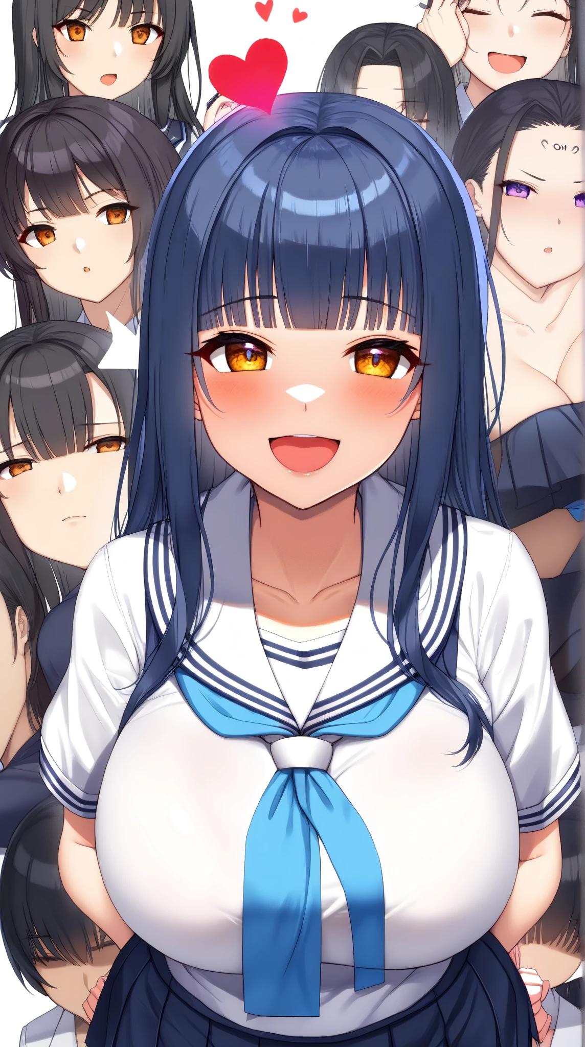 ((table top, highest quality, High resolution, nffsw, perfect pixel, Depth of bounds written, 4K, )), 1 girl, alone, , beautiful anime girl, beautiful art style,
perfect body,
Yukinoshita yukino, long hair, Ahegao、outside、(((crowd)))
(((full nude))), thighs, between the legs,
big breasts, nipple, open your mouth, Happy, blush, I breathe, Sweat, Break Hetero, (hetero couple),(((sex:1.5))),(vagina), NSFW, cowgirl position girl on top
