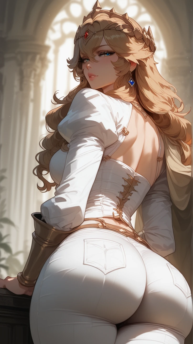 1female，16 yaers old，Huge breasts， solo， ，Russian princess， trpical garden，palaces，White transparent court costume， Pornographic exposure，Exposure of bikinis，Skysky，the night，  She has long flowing blonde hair， Bare genitalia，Sateen，Bigchest， From the front side， Wet straight hair， Sweating profusely，mostly cloudy sky，（（（tmasterpiece），（Very detailed CG unity 8K wallpaper），best qualtiy，cinmatic lighting，detailed back ground，beatiful detailed eyes，Bright pupils，（Very fine and beautiful），（Beautiful and detailed eye description），ultra - detailed，tmasterpiece，）），facing at camera，A high resolution，ultra - detailed），climaxing，Very long hair，legs are open，Emotive expressions，Open-mouthed，Chest sagging，nakeness， Bulge，Expose the genitals，revealing breasts，Camel toes，with no underpants，extremely large bosom，Extremely colorful，Most detailed，fully body photo，The face is well lit,((beautiful Face))