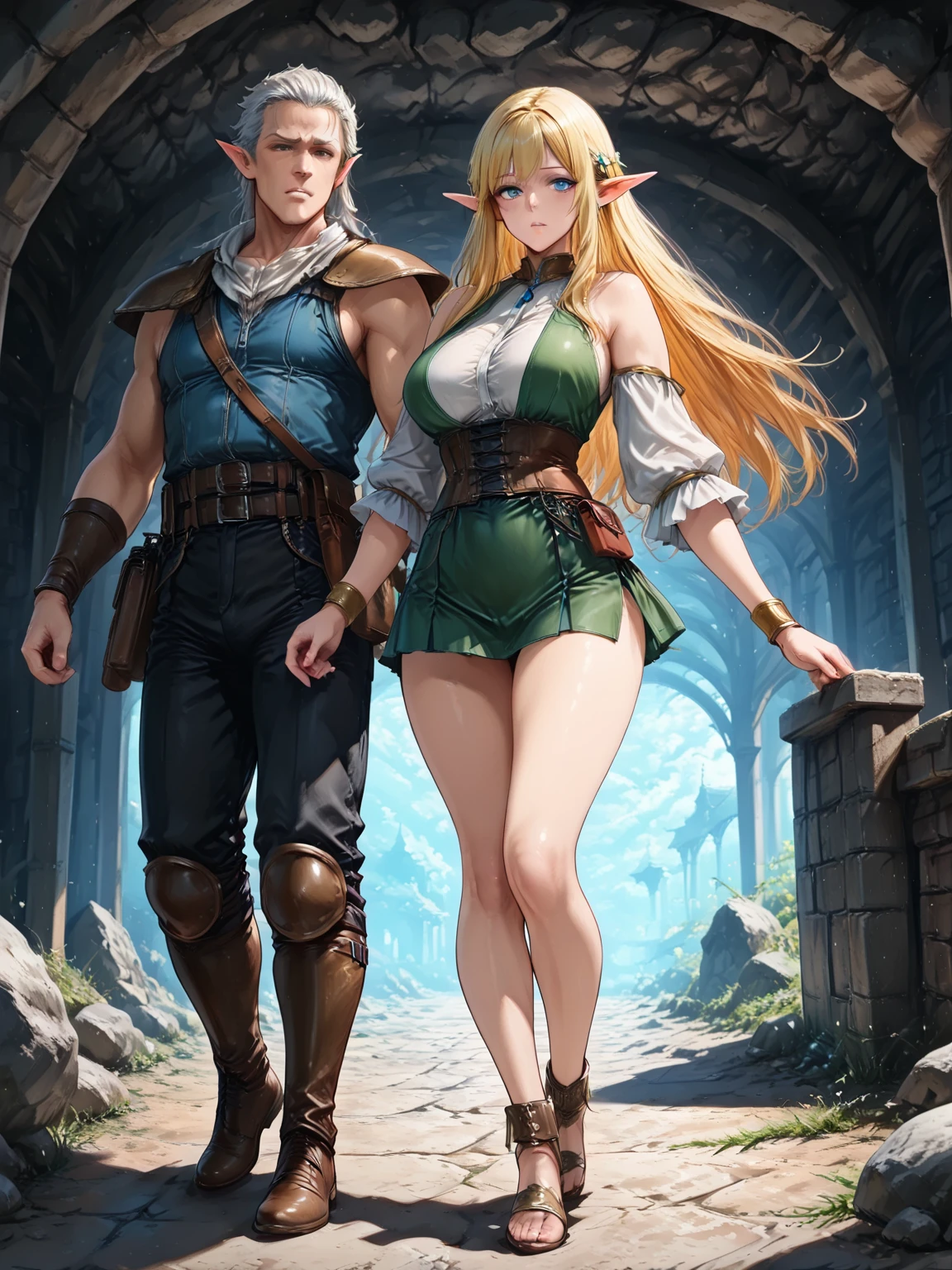 Ultra Detailed, Beautiful, Masterpiece, Best Quality, Elf, Epic, Fantasy,Male,Mage