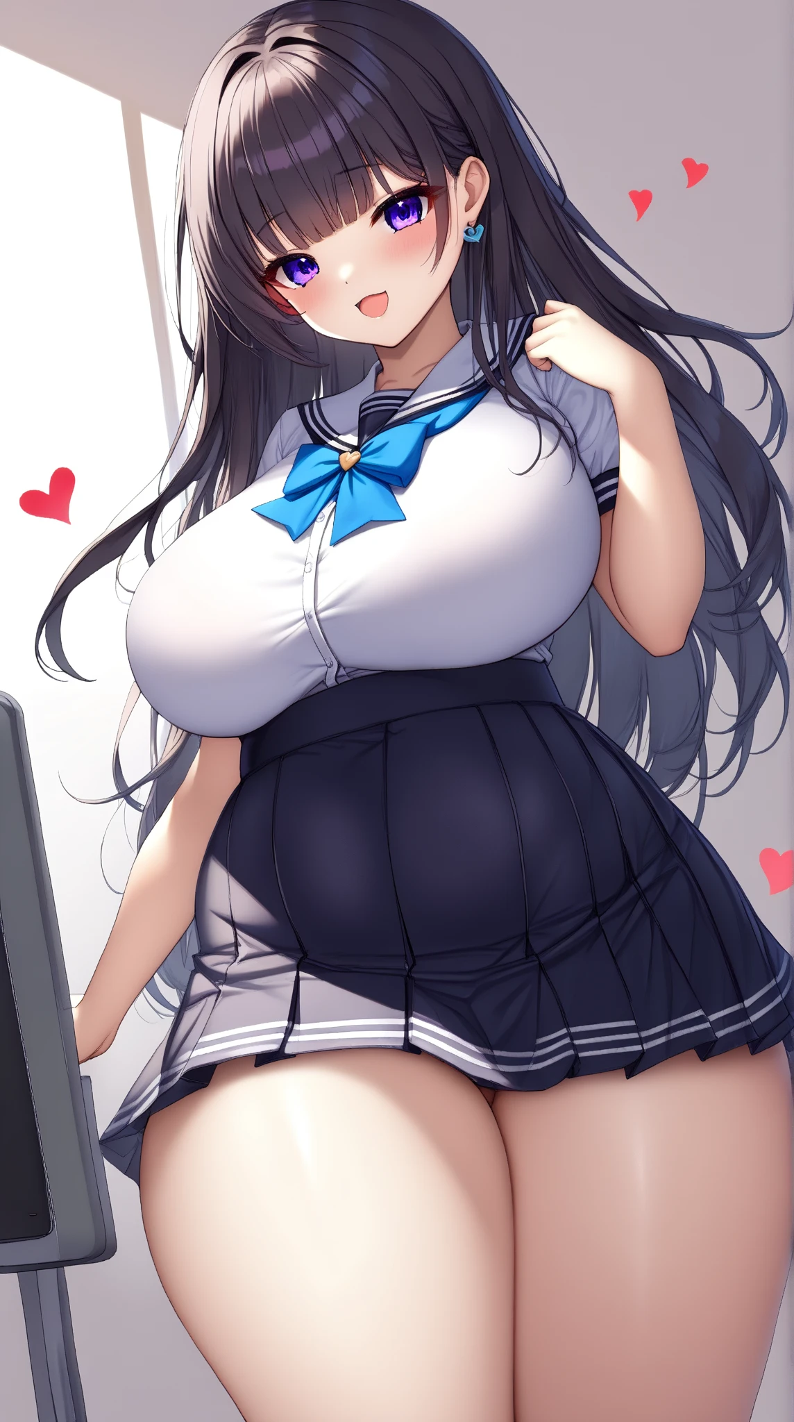 pregnant with many girls, Have cat ears,Pregnant, childbirth, work、A belly so huge that it can't exist in reality、Belly on the verge of bursting、Looks very painful、small face、Giant belly、Big belly、、masterpiece、very shy look、Are fat、Belly bigger than body、Exposed、big breasts、Very impatient、I'm trembling、sweating、no text、sitting in a classroom at school、wearing a uniform