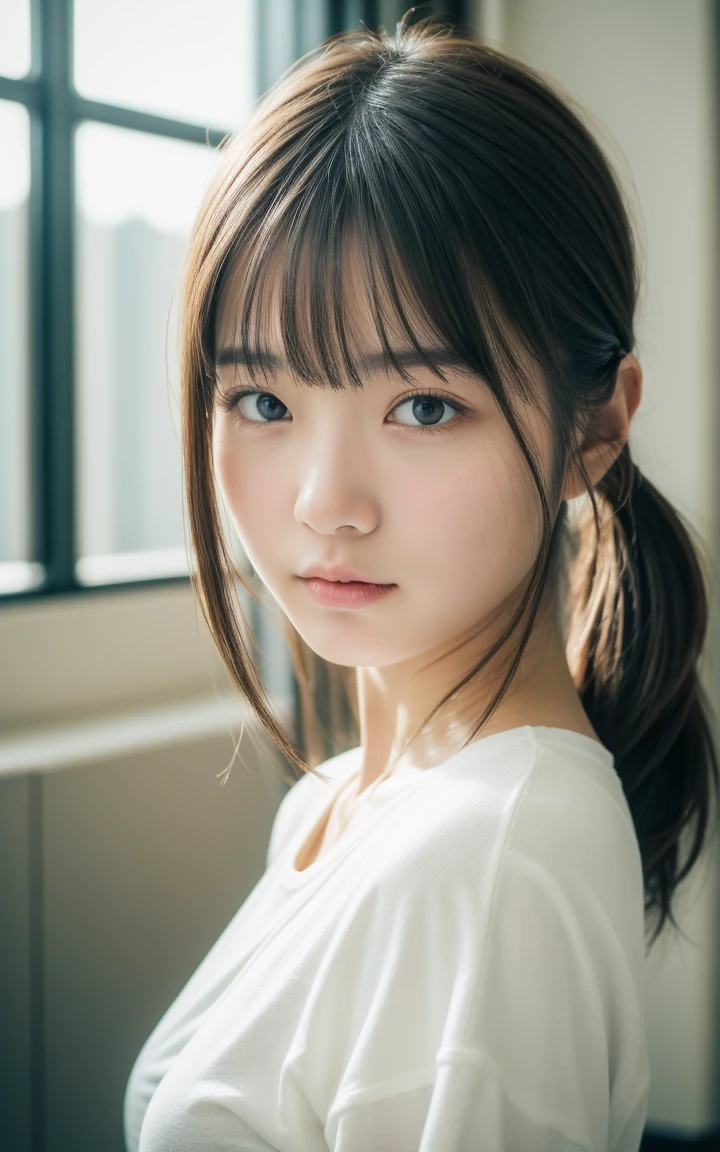 8K、cute、Adult Girl、detailed、Braid your hair in an intricate way、Twin tails
