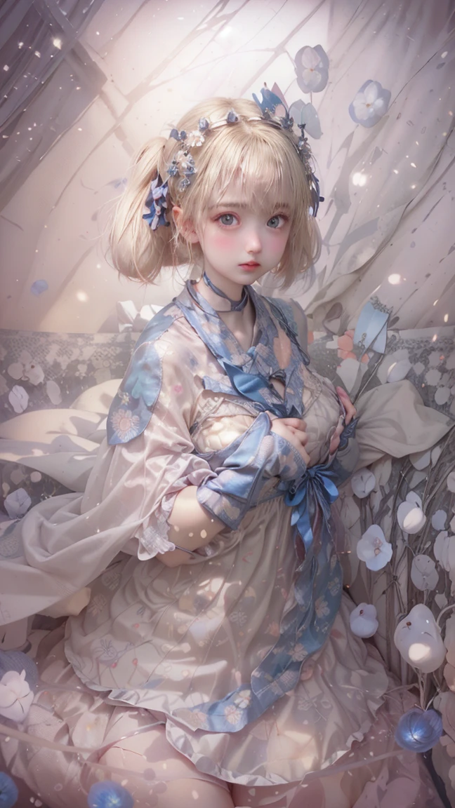 1girl,6 years old girl,1kid,detailed face, standing full body portrait, dark fantasy, delicate glass pupil:1.5, black in one eye, pink in eyes, mechanical miracle, robot presence, best quality, 4k, 8k, highres, masterpiece:1.2, ultra-detailed, realistic, photorealistic, photo-realistic:1.37, HDR, UHD, studio lighting, ultra-fine painting, sharp focus, physically-based rendering, extreme detail description, professional, vivid colors, bokeh,fox ears,
