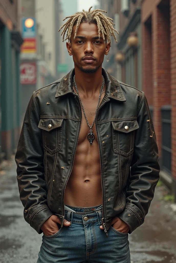 person with a birthmark on their chest. Brands should have irregular formats.. Brands should not look like tattoos
