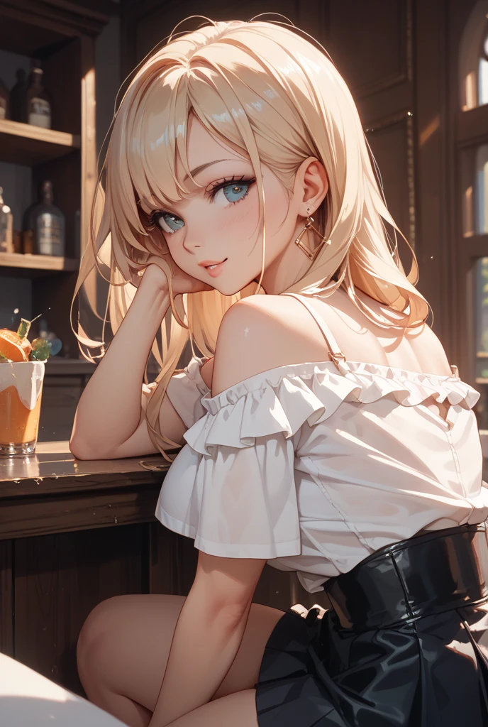 Browsing Caution:1.4, 8k, expensiveest quality, masterpiece, Vibrant, Real person, Unity 8k による壁紙, School classroom、Sit at a desk、Sit with your legs apart、(1 girl) , Beautiful Eyes, (Delicate face) , Perfect detail, (Best lighting) , (超Complexdetailed),、(Shooting from below:1.5)、Peeking out from under the skirt、Cowboy Shot、{Low Angle:1.4}、Showing panties、Laughter、Smiling girl、expensive , {Navy Blue Blazer:1.2}、{White shirt}、{Yellow ribbon}、{Grey pleated skirt}、((Small breasts:1.2))、Wearing a proper uniform、(1 girl),(Beautiful Eyes、detailedに描かれた、Look at the detailasterpieceサイドライト、masterpiece、expensiveest quality、detailed、High resolution illustrations),Delicate makeup, (close:1.2)、throw、Soft focus ground bokeh、Turn to me and smile,black eye,Half-up hairstyle with short bangs((blonde)))、Curly Hair,short hair, ((Low twin towel:1.3), (Short pigtails:1.3), 非常にdetailedな, Complex, Tabletop, Small Ass、thin